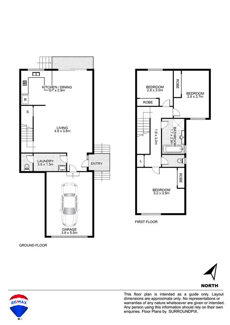 Floorplan of Homely townhouse listing, 2/15 PARK AVENUE, Kingswood NSW 2747