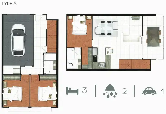 Floorplan of Homely townhouse listing, 36 Ewing Road, Logan Central QLD 4114