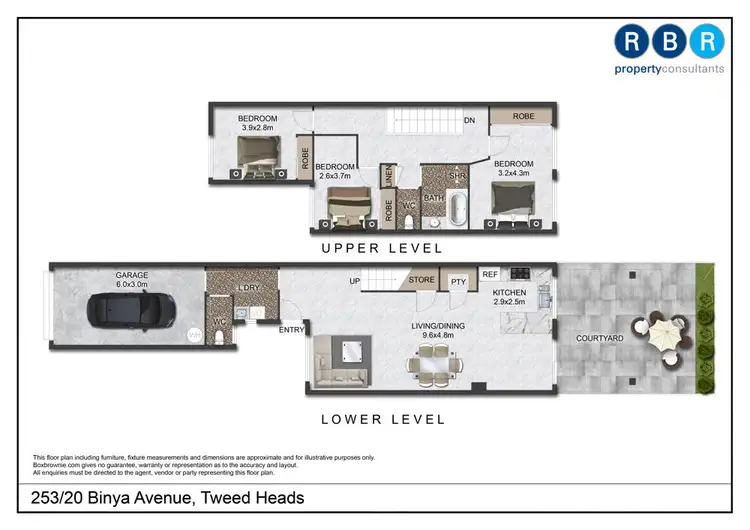 Floorplan of Homely townhouse listing, 253/20 Binya Avenue, Tweed Heads NSW 2485