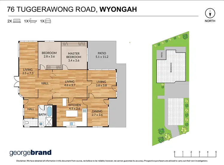 Floorplan of Homely house listing, 76 Tuggerawong Road, Wyongah NSW 2259