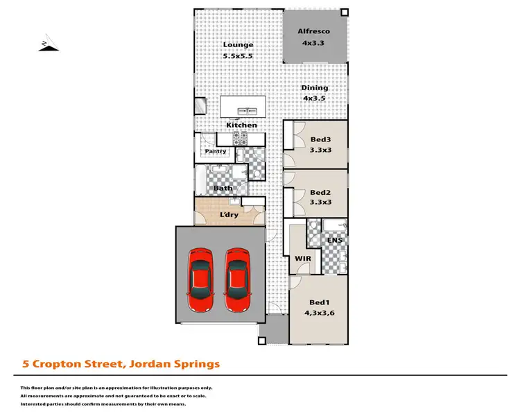 Floorplan of Homely house listing, 5 Cropton Street, Jordan Springs NSW 2747