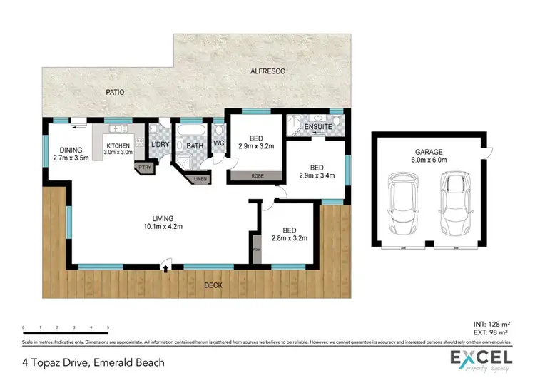 Floorplan of Homely house listing, 4 Topaz Drive, Emerald Beach NSW 2456