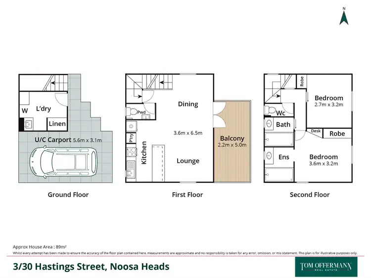 Floorplan of Homely unit listing, 3/30 Hastings Street, Noosa Heads QLD 4567