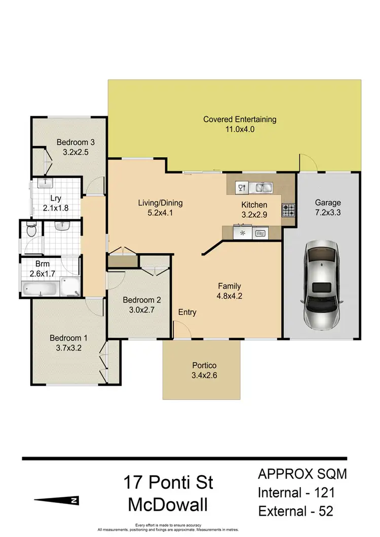 Floorplan of Homely house listing, 17 Ponti Street, Mcdowall QLD 4053