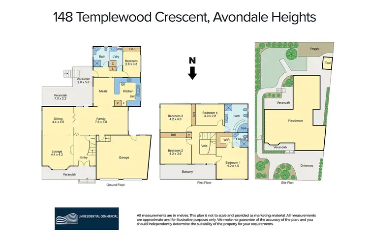 Floorplan of Homely house listing, 148 Templewood Crescent, Avondale Heights VIC 3034