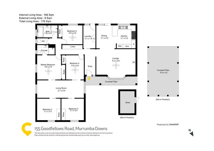 Floorplan of Homely house listing, 155 Goodfellows Road, Murrumba Downs QLD 4503