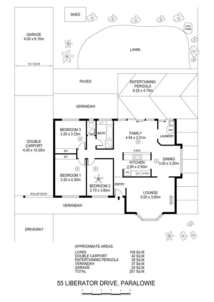 Floorplan of Homely house listing, 55 Liberator Drive, Paralowie SA 5108