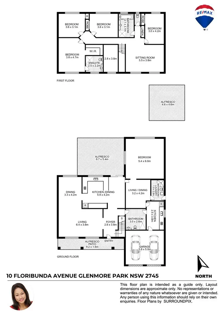 Floorplan of Homely house listing, 10 FLORIBUNDA AVENUE, Glenmore Park NSW 2745