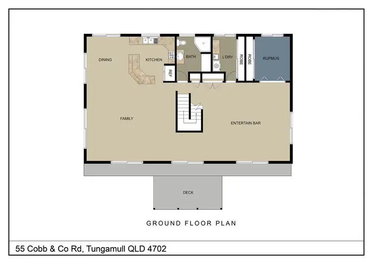 Floorplan of Homely rural property listing, 55 Cobb & Co Road, Tungamull QLD 4702