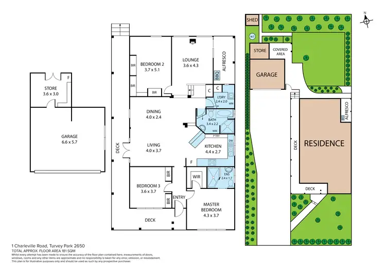 Floorplan of Homely house listing, 1 Charleville Road, Turvey Park NSW 2650