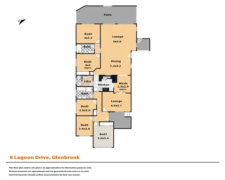 Floorplan of Homely house listing, 8 Lagoon Drive, Glenbrook NSW 2773