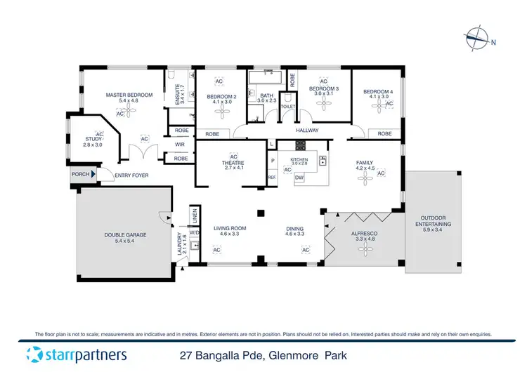 Floorplan of Homely house listing, 27 Bangalla Parade, Glenmore Park NSW 2745