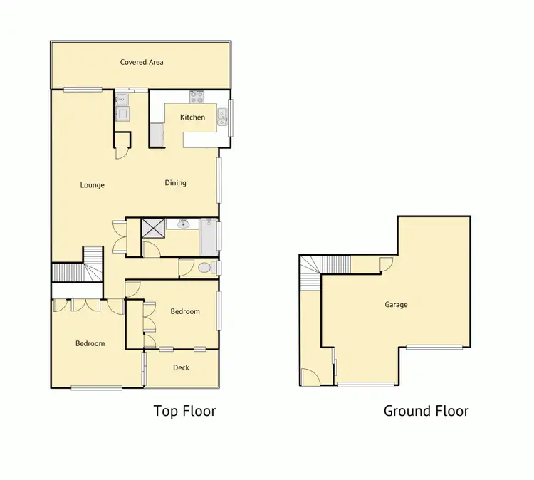 Floorplan of Homely semi-detached listing, 2/27 Moreton Bay Drive, Caloundra West QLD 4551