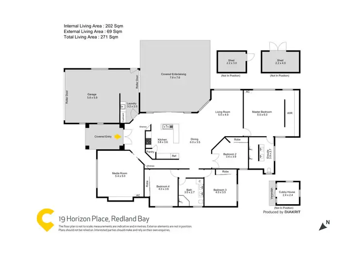 Floorplan of Homely house listing, 19 Horizon Place, Redland Bay QLD 4165