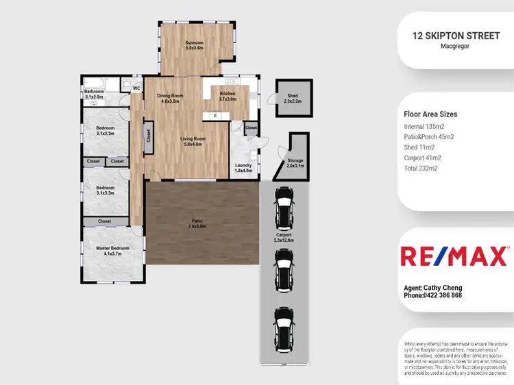 Floorplan of Homely house listing, 12 Skipton Sreet, Macgregor QLD 4109