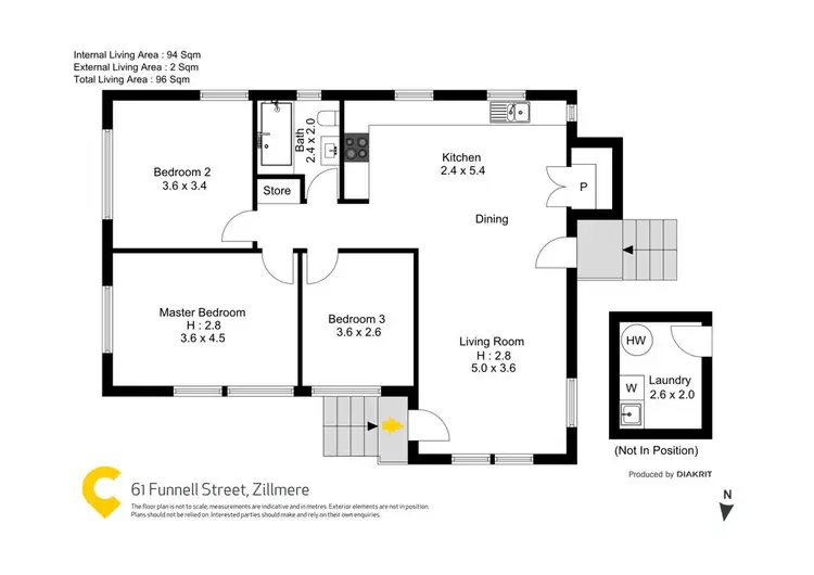 Floorplan of Homely house listing, 61 Funnell Street, Zillmere QLD 4034