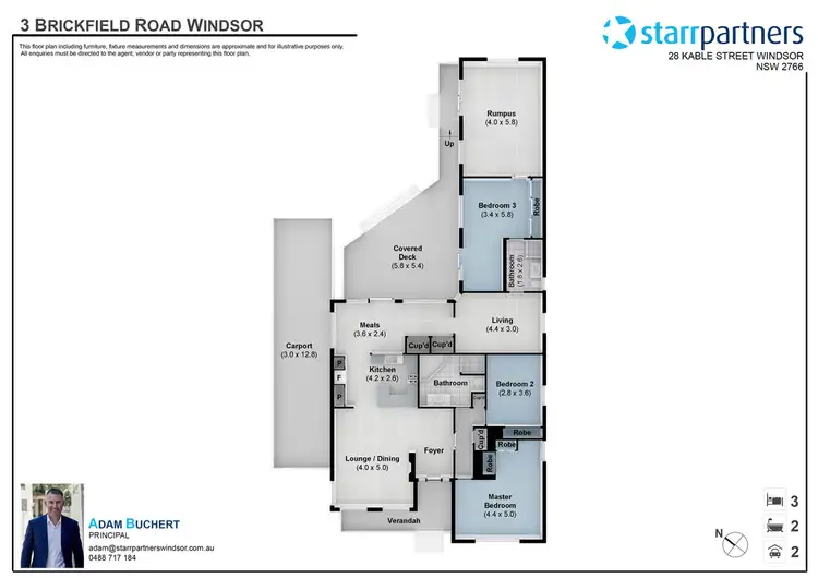 Floorplan of Homely house listing, 3 Brickfield Road, Windsor NSW 2756