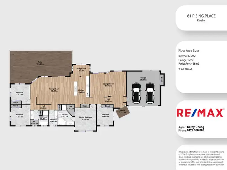 Floorplan of Homely house listing, 61 Rising Place, Kuraby QLD 4112