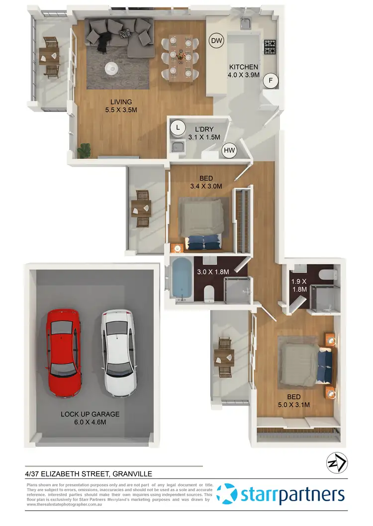 Floorplan of Homely unit listing, 4/37 Elizabeth Street, Granville NSW 2142