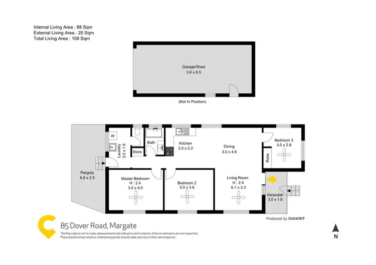 Floorplan of Homely house listing, 85 Dover Road, Margate QLD 4019