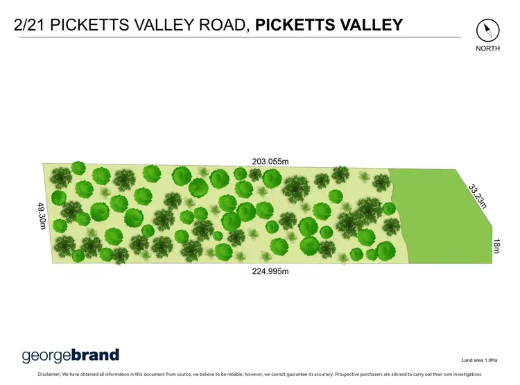Floorplan of Homely land listing, 2/21 Picketts Valley Road, Picketts Valley NSW 2251