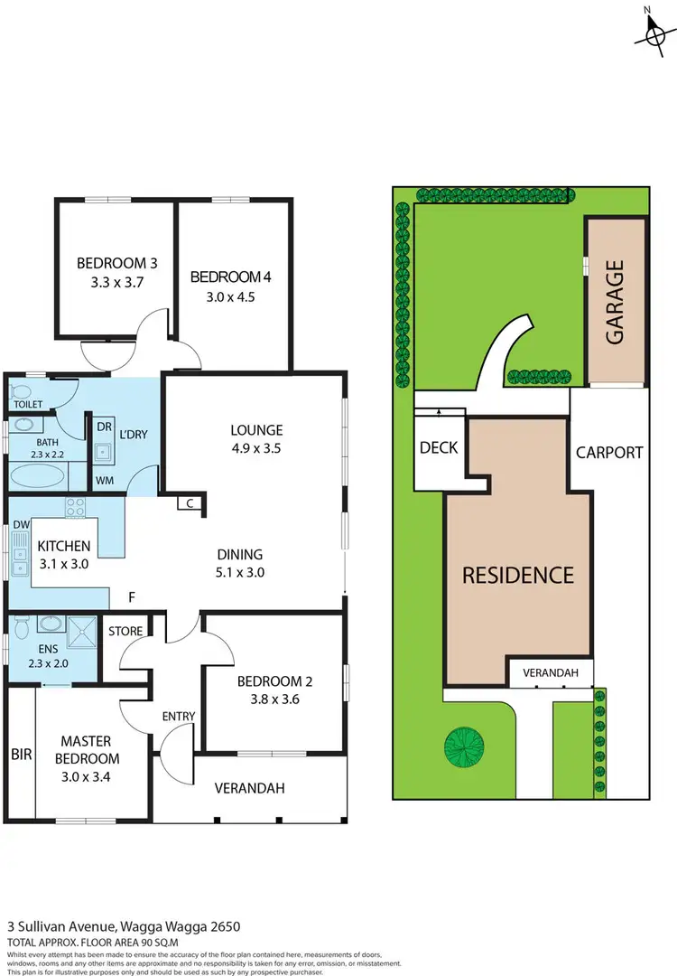 Floorplan of Homely house listing, 3 Sullivan Avenue, Wagga Wagga NSW 2650