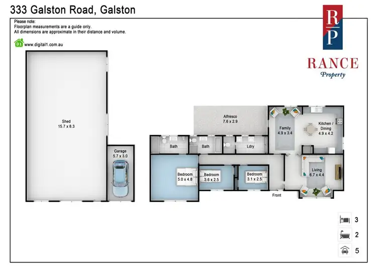Floorplan of Homely house listing, 333 Galston Road, Galston NSW 2159
