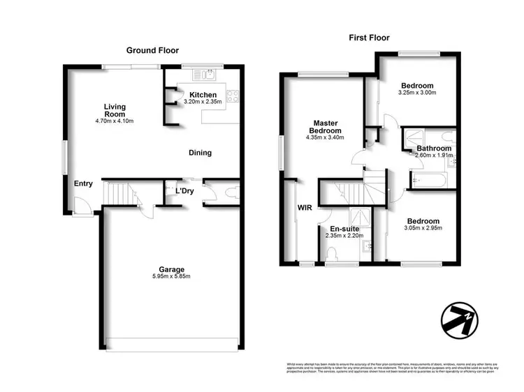 Floorplan of Homely townhouse listing, 2/60 Grahams Road, Strathpine QLD 4500
