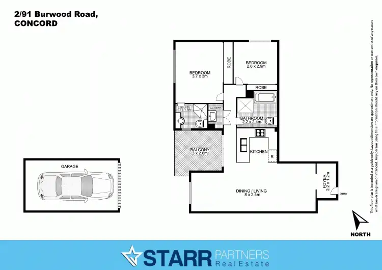 Floorplan of Homely unit listing, 2/91-93 Burwood Road, Concord NSW 2137