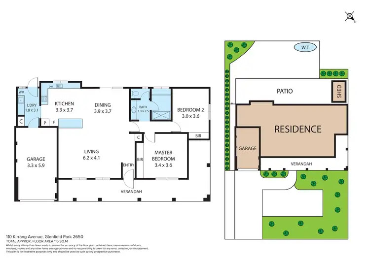 Floorplan of Homely house listing, 1/10 Kirrang Avenue, Glenfield Park NSW 2650