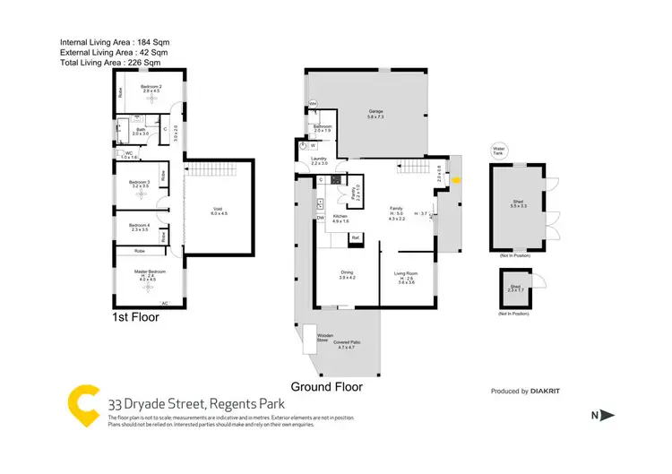 Floorplan of Homely house listing, 33 Dryade Street, Regents Park QLD 4118