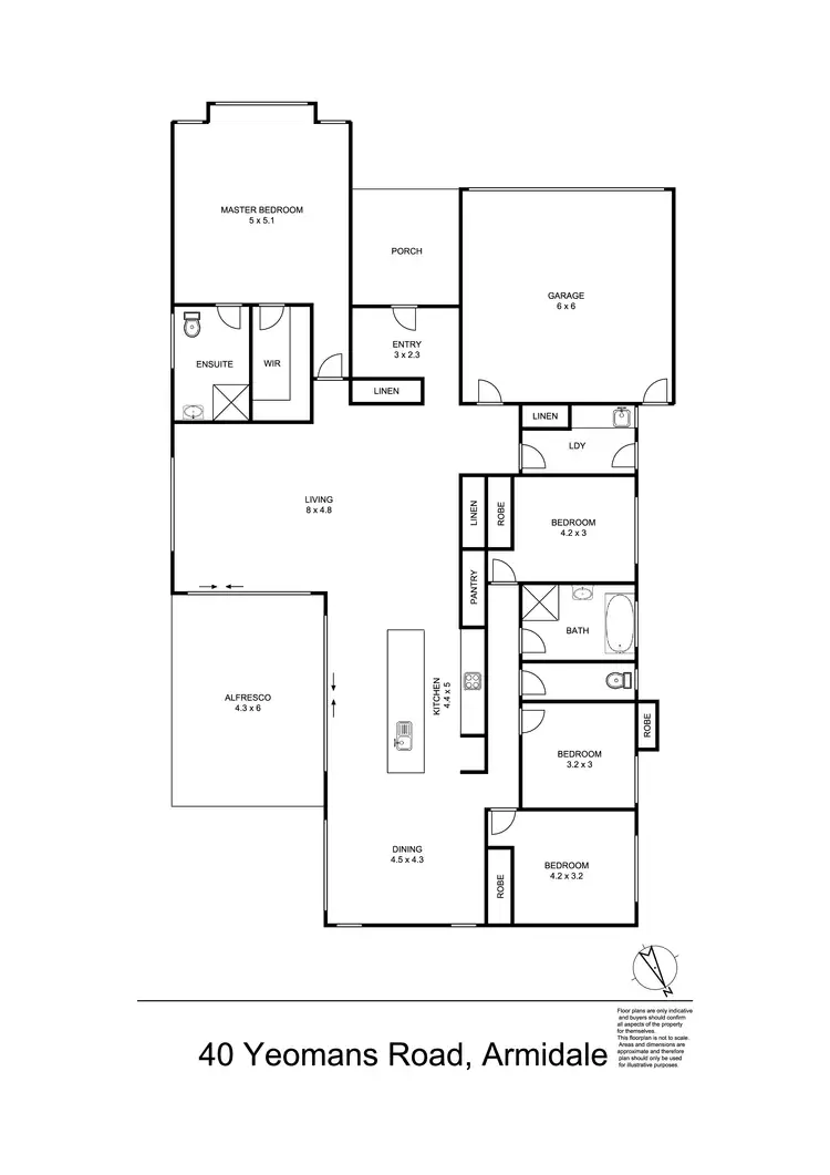 Floorplan of Homely house listing, 40 Yeomans Road, Armidale, Armidale NSW 2350