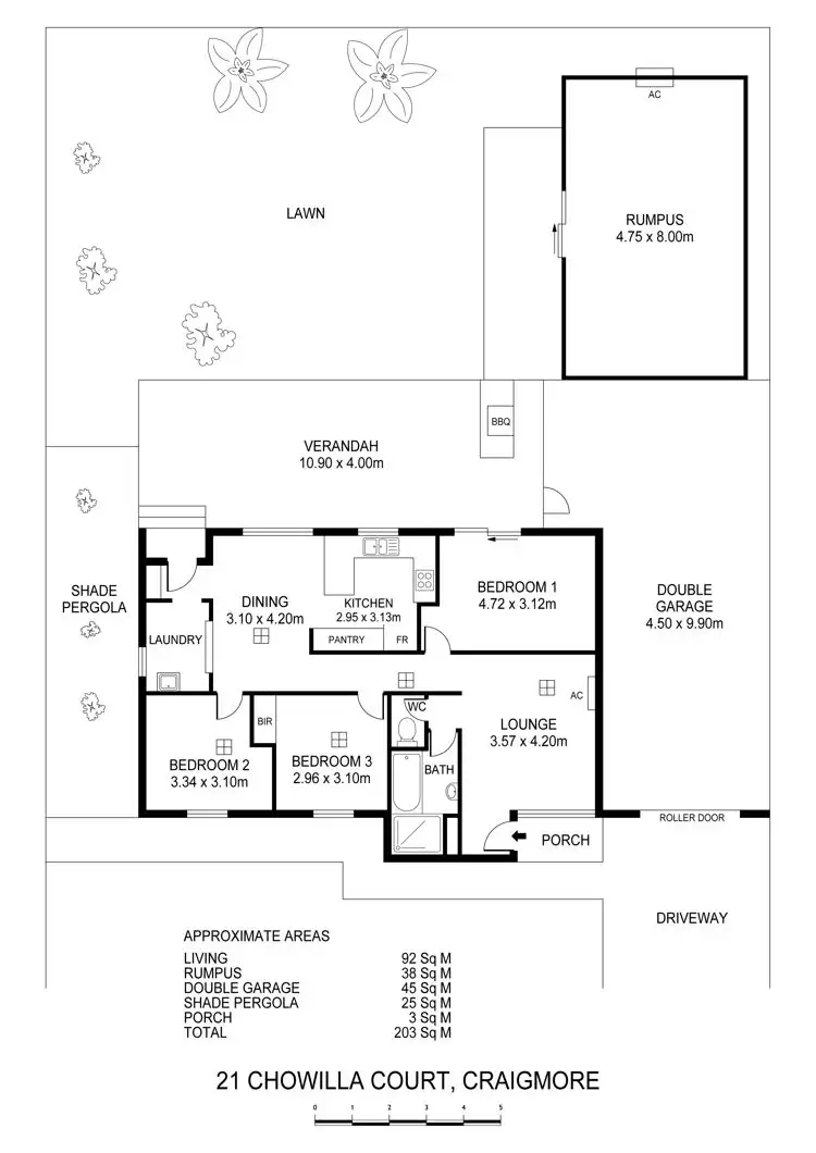 Floorplan of Homely house listing, 21 Chowilla Court, Craigmore SA 5114