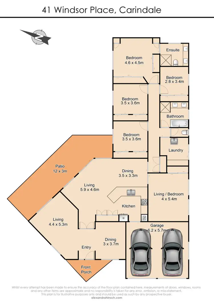 Floorplan of Homely house listing, 41 Windsor Place, Carindale QLD 4152