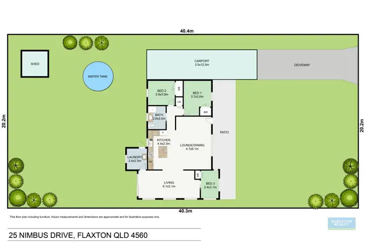 Floorplan of Homely house listing, 25 Nimbus Drive, Flaxton QLD 4560