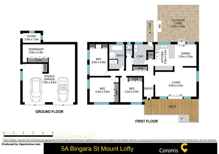 Floorplan of Homely house listing, 5A Bingara Street, Mount Lofty QLD 4350