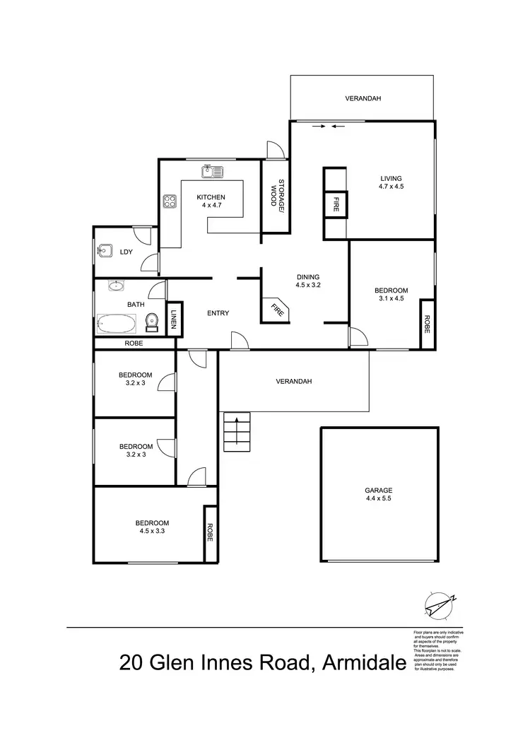 Floorplan of Homely house listing, 20 Glen Innes Road, Armidale NSW 2350