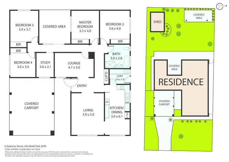 Floorplan of Homely house listing, 6 Goborra Street, Glenfield Park NSW 2650