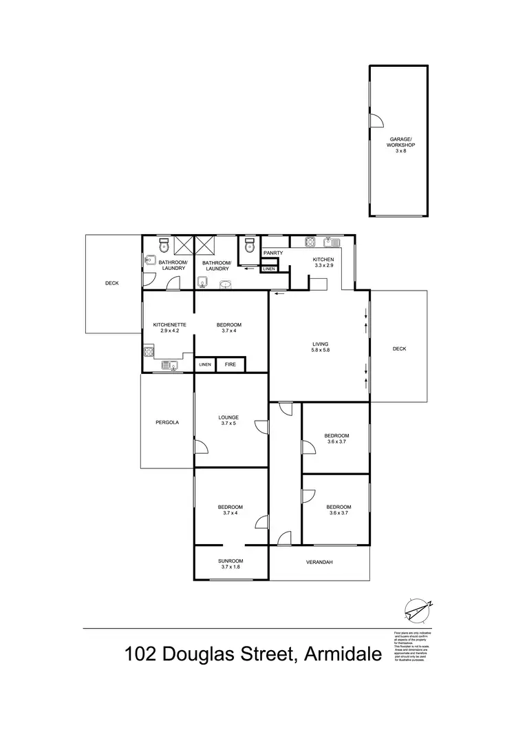Floorplan of Homely house listing, 102 Douglas Street, Armidale NSW 2350