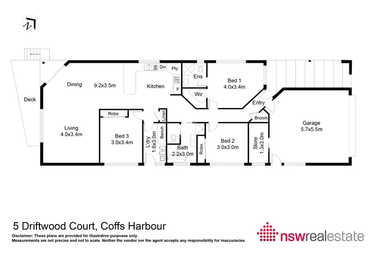 Floorplan of Homely house listing, 5 Driftwood Court, Coffs Harbour NSW 2450