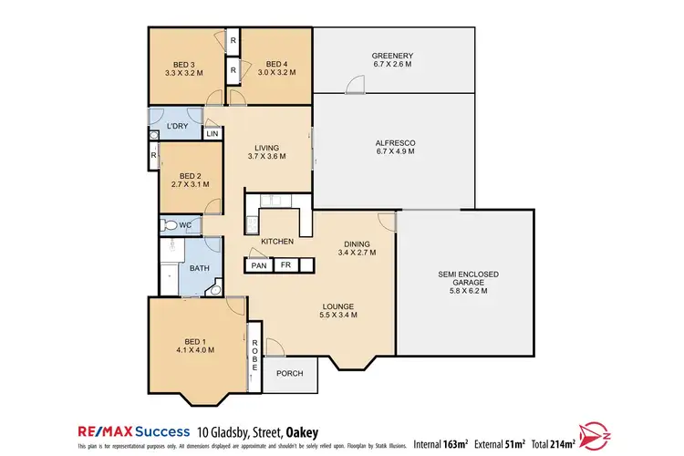 Floorplan of Homely house listing, 10 Gladsby Street, Oakey QLD 4401