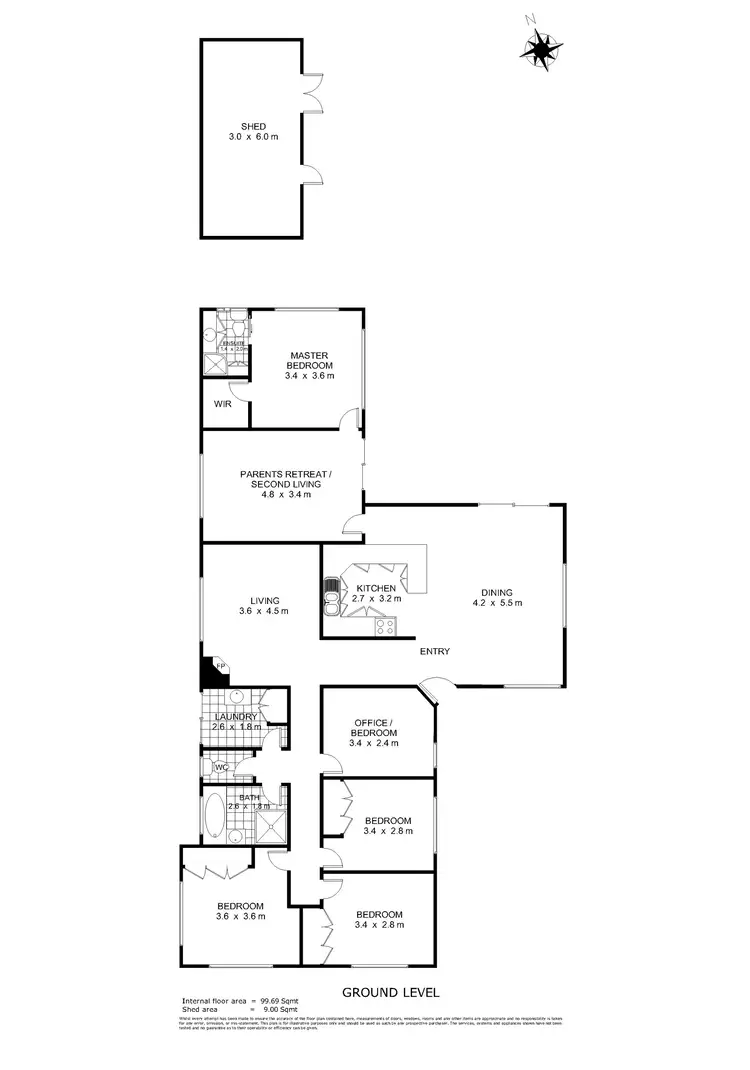 Floorplan of Homely house listing, 6 Coral Court, Cambooya QLD 4358