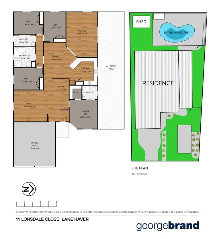 Floorplan of Homely house listing, 11 Lonsdale Close, Lake Haven NSW 2263