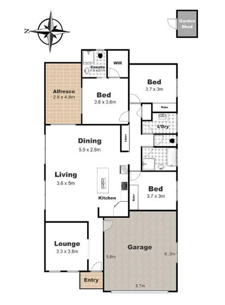 Floorplan of Homely house listing, 72 Shelby Street, Glenvale QLD 4350