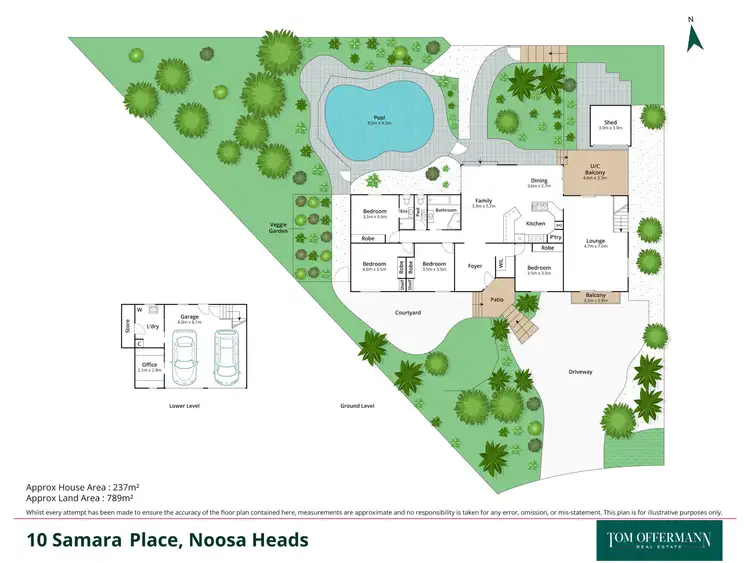 Floorplan of Homely house listing, 10 Samara Place, Noosa Heads QLD 4567