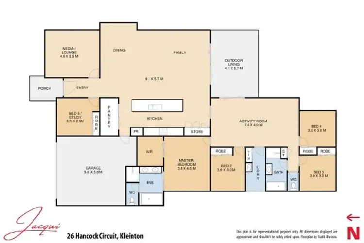 Floorplan of Homely house listing, 26 Hancock Circuit, Kleinton QLD 4352