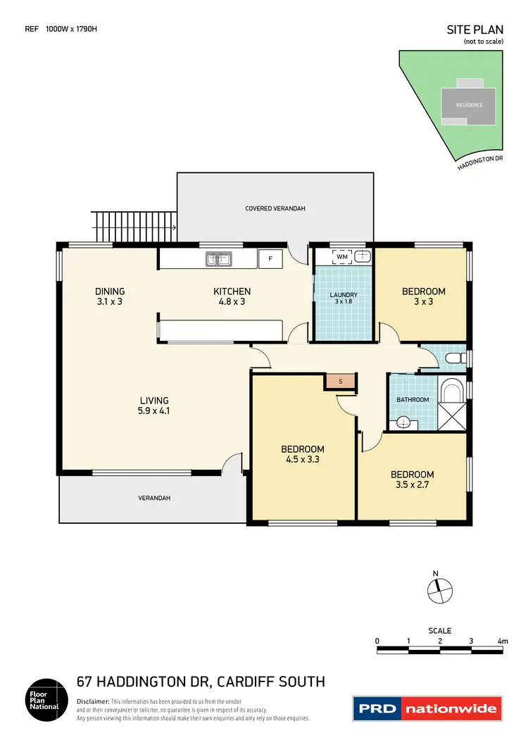 Floorplan of Homely house listing, 67 Haddington Drive, Cardiff South NSW 2285