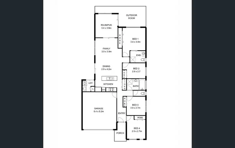 Floorplan of Homely house listing, 6 Sunday Court, Burpengary East QLD 4505