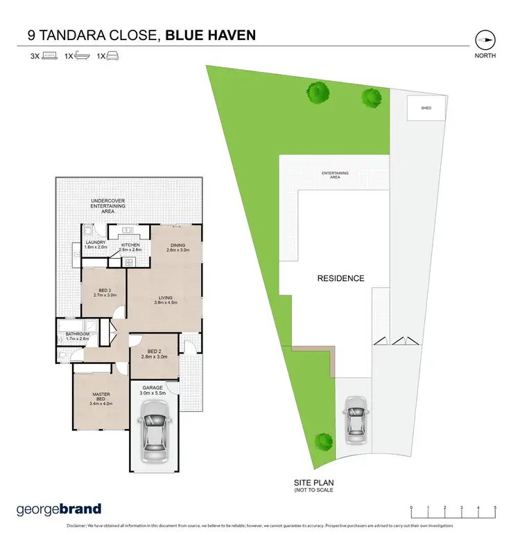 Floorplan of Homely house listing, 9 Tandara Close, Blue Haven NSW 2262