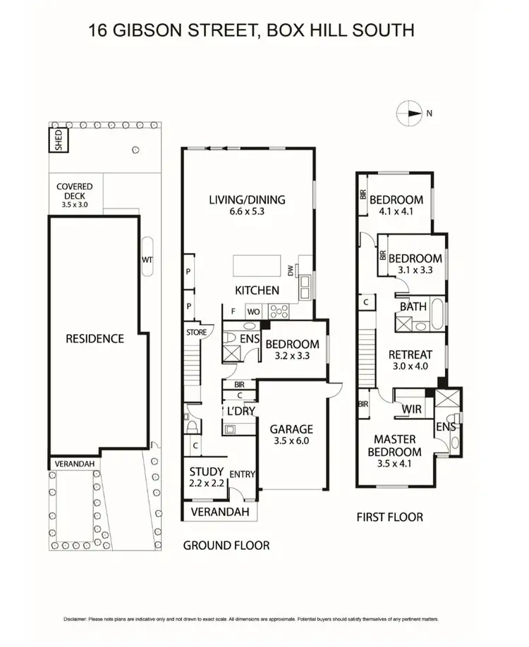 Floorplan of Homely townhouse listing, 16 Gibson St, Box Hill South VIC 3128